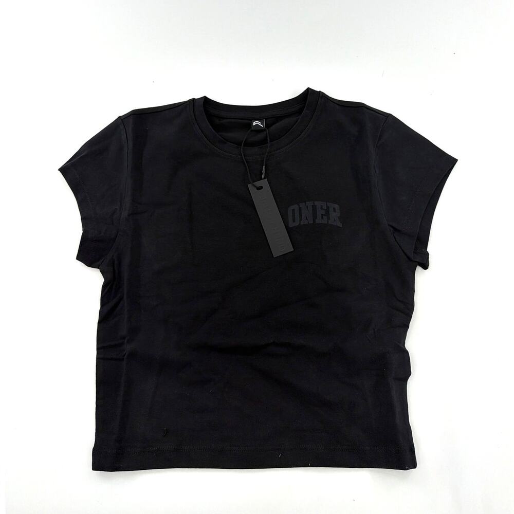 Oner Active Women's Black 25 Cotton Baby T-Shirt Size L - Picture 6 of 12